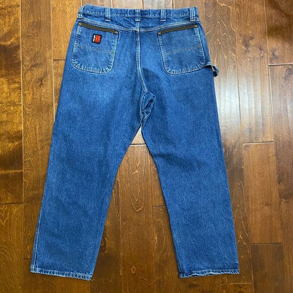 Wrangler Riggs Workwear Vintage Carpenter Blue Jeans Men's Size 40 x 32 - Picture 4 of 9